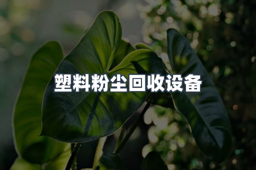 塑料粉尘回收设备